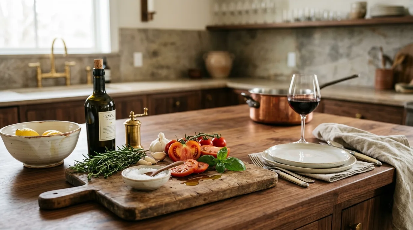 Choose seating that softens the cabinetry weight inspiration for a walnut kitchen.
